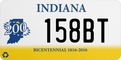 IN license plate 158BT