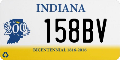 IN license plate 158BV