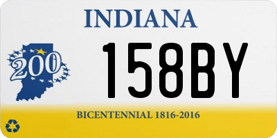 IN license plate 158BY