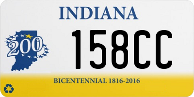 IN license plate 158CC