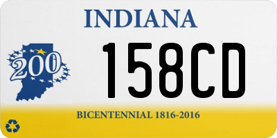 IN license plate 158CD