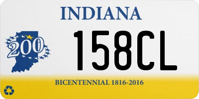 IN license plate 158CL