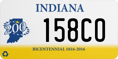 IN license plate 158CO