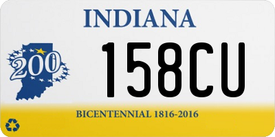 IN license plate 158CU