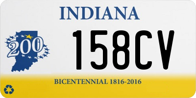 IN license plate 158CV