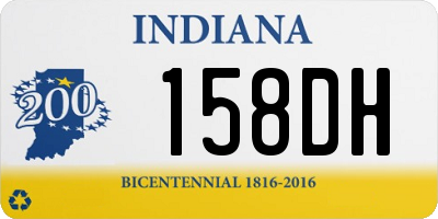 IN license plate 158DH