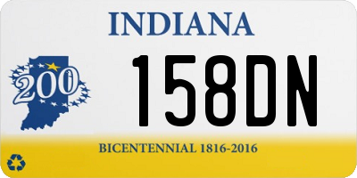 IN license plate 158DN