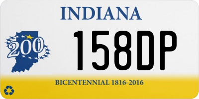 IN license plate 158DP