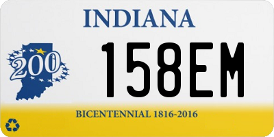 IN license plate 158EM
