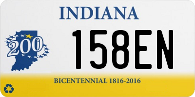 IN license plate 158EN