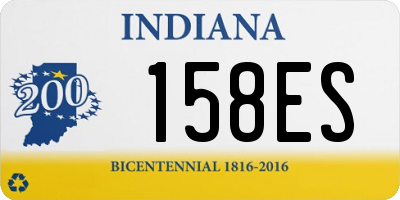 IN license plate 158ES