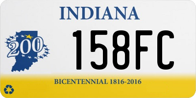 IN license plate 158FC