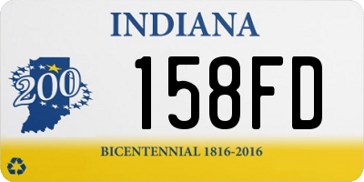 IN license plate 158FD