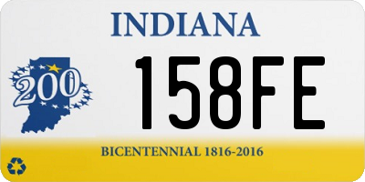 IN license plate 158FE