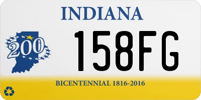 IN license plate 158FG