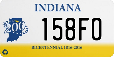 IN license plate 158FO