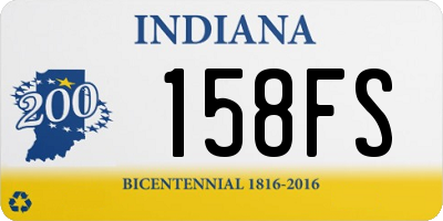 IN license plate 158FS