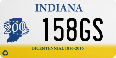 IN license plate 158GS