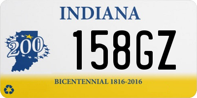 IN license plate 158GZ