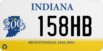 IN license plate 158HB