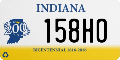IN license plate 158HO