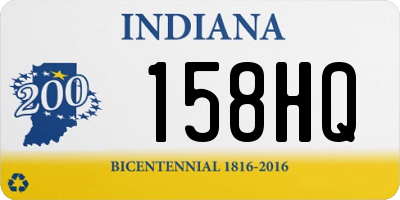 IN license plate 158HQ