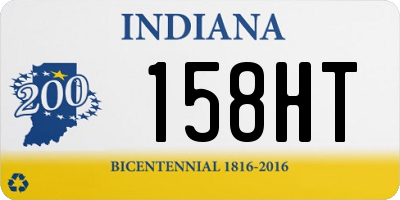 IN license plate 158HT