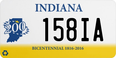 IN license plate 158IA