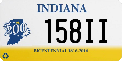 IN license plate 158II