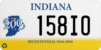 IN license plate 158IO