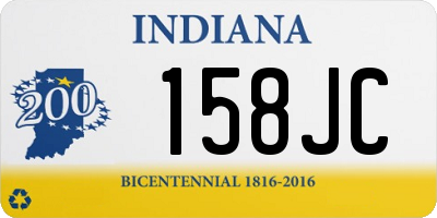 IN license plate 158JC