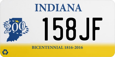 IN license plate 158JF
