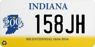 IN license plate 158JH