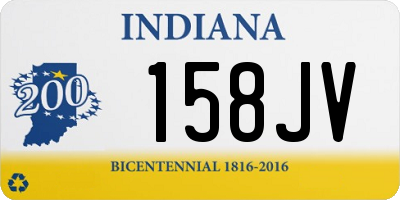 IN license plate 158JV