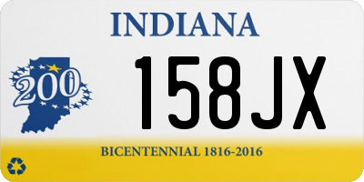 IN license plate 158JX