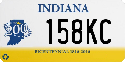 IN license plate 158KC