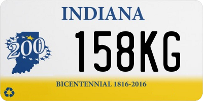 IN license plate 158KG