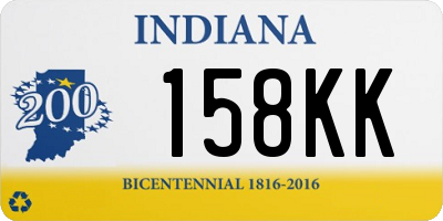 IN license plate 158KK