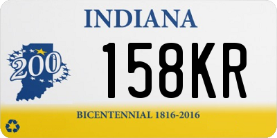 IN license plate 158KR