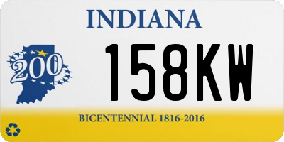 IN license plate 158KW