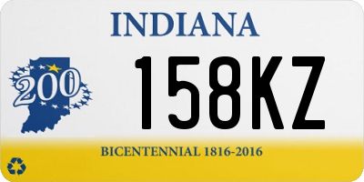 IN license plate 158KZ