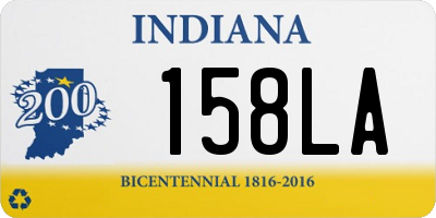 IN license plate 158LA