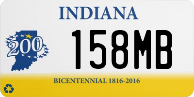 IN license plate 158MB