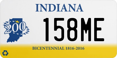 IN license plate 158ME