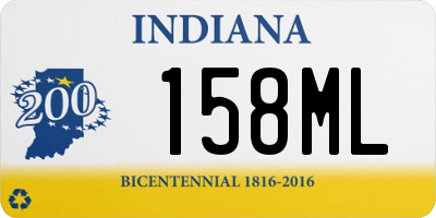 IN license plate 158ML