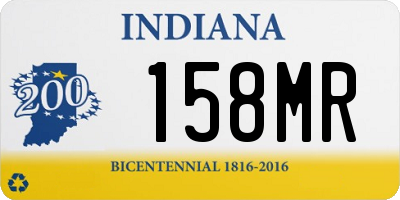 IN license plate 158MR