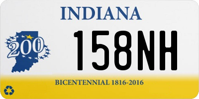 IN license plate 158NH