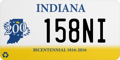 IN license plate 158NI