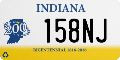 IN license plate 158NJ