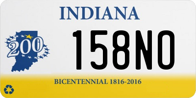 IN license plate 158NO